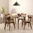 Roxby Round Dining Table - 4 Seater - 120cm - Walnut