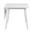 Roxby Drop Leaf Dining Table - 2-4 Seater - 80cm-120cm - White