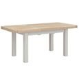 Salcombe Extending Dining Table - Grey Oak - 4-6 Seater - 140cm-185cm