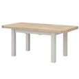 Salcombe Extending Dining Table - Grey Oak - 4-6 Seater - 140cm-185cm