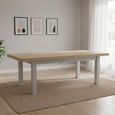 Salcombe Extending Dining Table - Grey Oak - 8-10 Seater - 200cm-245cm