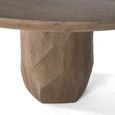 Savona Dining Table - Mango Wood - 6 Seater - 150cm - Round Pedestal