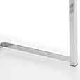 Scala Dining Table - 4 Seater - White Marble Effect and Chrome