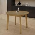 Scandic Dining Table - 2 Seater - Round - 95cm - Oak