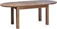Shaker Oak Large D-End 6-8 Seater Extending Dining Table - 161.5cm-211.5cm