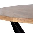 Siena Dining Table - Acacia Wood - 4 Seater - 120cm - Round Pedestal