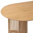 Soho Dining Table - Oval - Slatted Base -  8 Seater - 200cm - Oak