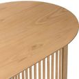 Soho Dining Table - Oval - Slatted Base -  8 Seater - 200cm - Oak