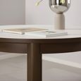 Southampton Round Dining Table - 4 Seater - Ceramic Top - 120cm - Dark Oak