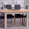 Diamond Painted Extending Dining Table - 4-6 Seater - 120cm-153cm