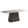 Telma 6 Seater Ash Grey Marble Dining Table - Sizes Available