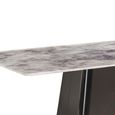 Telma 6 Seater Supreme Grey Marble Dining Table - Sizes Available