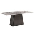 Telma 6 Seater Supreme Grey Marble Dining Table - Sizes Available