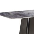 Telma 6 Seater White and Black Marble Dining Table - Sizes Available