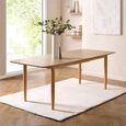 Theia Extending Dining Table - 6-8 Seater - 180cm-220cm - Oak Veneer