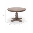 Topsham Round Dining Table Natural