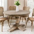 Topsham Round Dining Table Natural