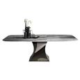 Twist Dining Table - Marble with Pedestal Base - Variation Available