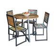 Urban Chic Reclaimed Round Dining Table - 4 Seater - 100cm