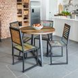 Urban Chic Reclaimed Round Dining Table - 4 Seater - 100cm