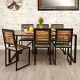 Urban Chic Reclaimed Wood Dining Table - 6 Seater - 180cm - Large