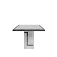 Venice Armani Grey Engineered Marble 6 Seater Dining Table - Sizes Available