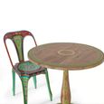 Verbano Dining Table - Mango Wood - 2 Seater - 76cm - Round Pedestal