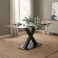 Vernal Dining Table - 4 Seater - 130cm - Grey Sintered Stone