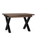 Verona Dining Table - Walnut Mango Wood - 4-6 Seater - 120cm-180cm - Extending