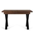 Verona Dining Table - Walnut Mango Wood - 4-6 Seater - 120cm-180cm - Extending
