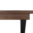Verona Dining Table - Walnut Mango Wood - 4-6 Seater - 120cm-180cm - Extending