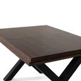 Verona Dining Table - Walnut Mango Wood - 4-6 Seater - 120cm-180cm - Extending