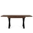 Verona Dining Table - Walnut Mango Wood - 4-6 Seater - 120cm-180cm - Extending