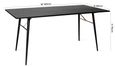 Barcelona Dining Table - 4 Seater - 120cm - Black