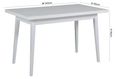 Lotti Dining Table - 4 Seater - 120cm - White