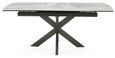 Valerius Extending Dining Table - 6-8 Seater - 170-220cm - Grey Ceramic