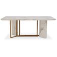 Vieste Dining Table - 8 Seater - 200cm - White Marble