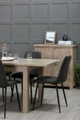 Washed Grey Reclaimed Pine 4-8 Seater Extending Dining Table - 140cm-200cm