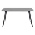 Wicklow Dining Table - 4 Seater - 140cm - Black Ceramic