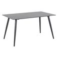Wicklow Dining Table - 4 Seater - 140cm - Black Ceramic