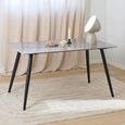 Wicklow Dining Table - 4 Seater - 140cm - Grey Ceramic