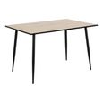 Wilma Dining Table - 4 Seater - 120cm - White Oak and Black