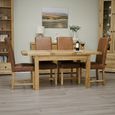 Deluxe Extending Dining Table - 4-6 Seater - 122cm-167cm - Butterfly - Oak