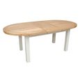 Deluxe Painted Oval Extending Dining Table - 6-10 Seater - 167cm-247cm