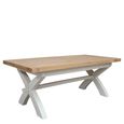Deluxe Painted Extending Dining Table - 8-10 Seater - 200cm-280cm - X-Leg