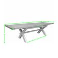 Deluxe Painted Extending Dining Table - 8-10 Seater - 200cm-280cm - X-Leg
