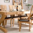 Z Designer Dining Table - 180cm - 6 Seater - Oak