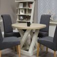 Z Painted Dining Table - 105cm - 2 Seater - Round - Painted