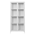 Brisbane Display Cabinet - 2 Door - White Metal