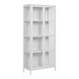 Brisbane Display Cabinet - 2 Door - White Metal